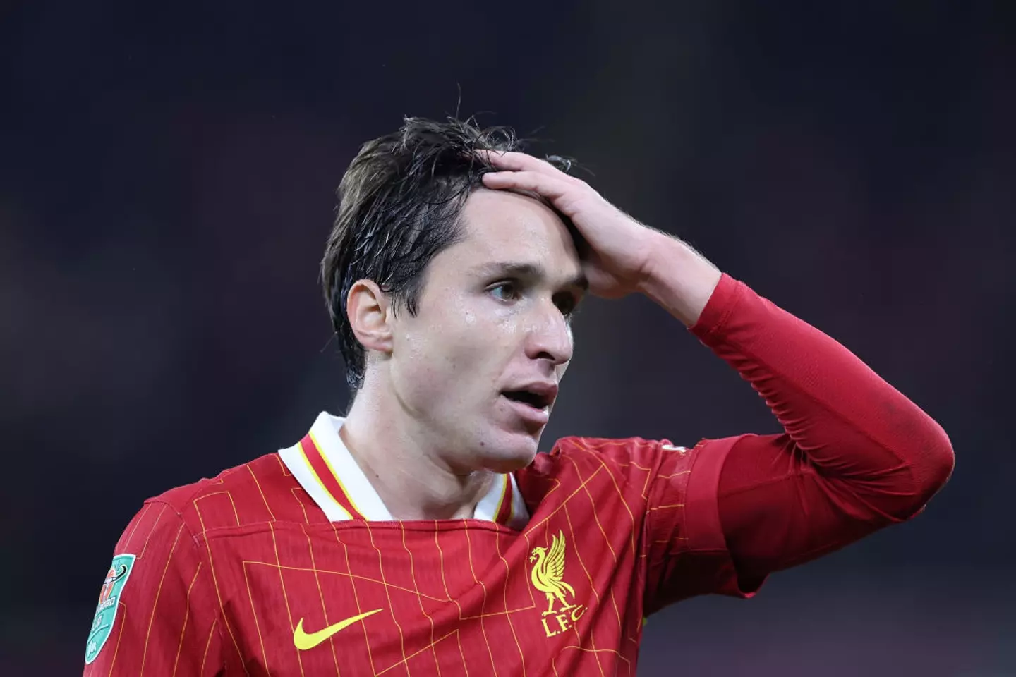 Federico Chiesa has made just three appearances for Liverpool (Image: Getty)