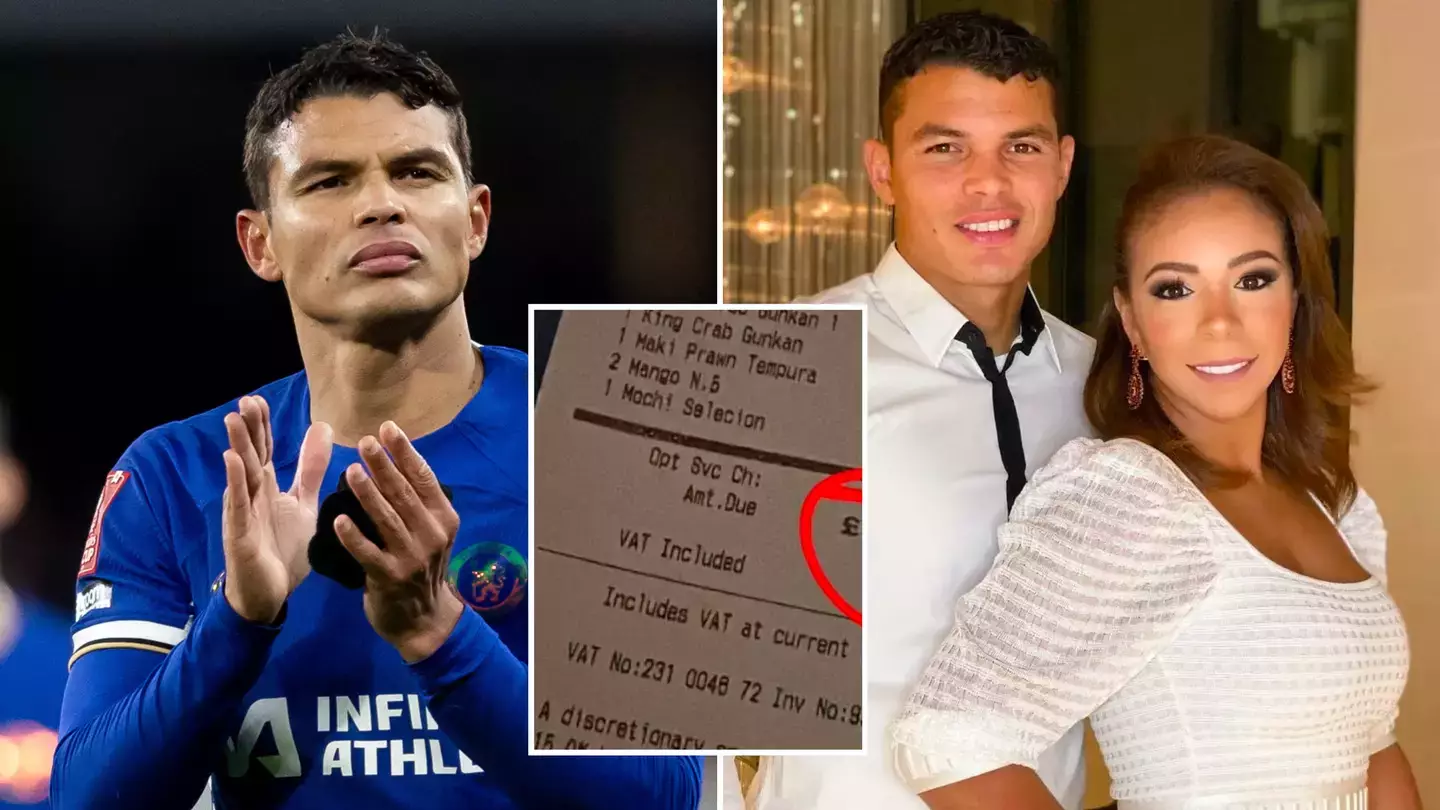 Thiago Silva's wife posted restaurant bill to show how much footballers spend after a match