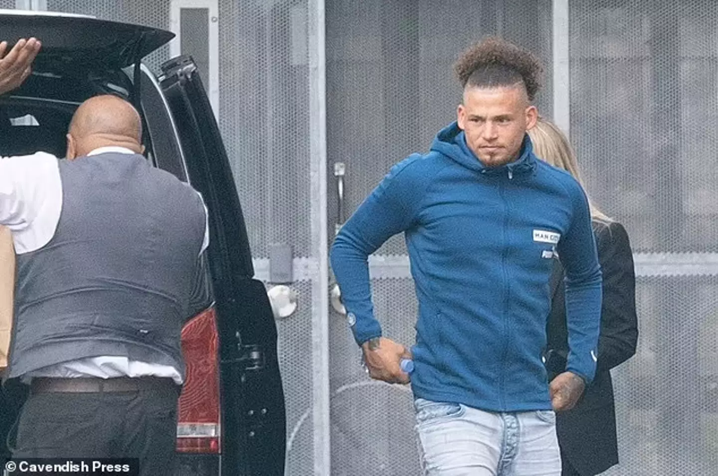 Kalvin Phillips arrives at Manchester City. Cavendish Press / Mail