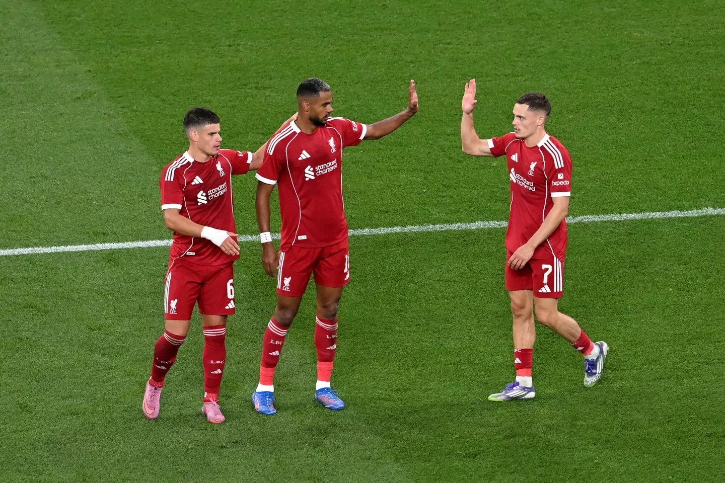 Liverpool were in action on Monday. Image: Getty