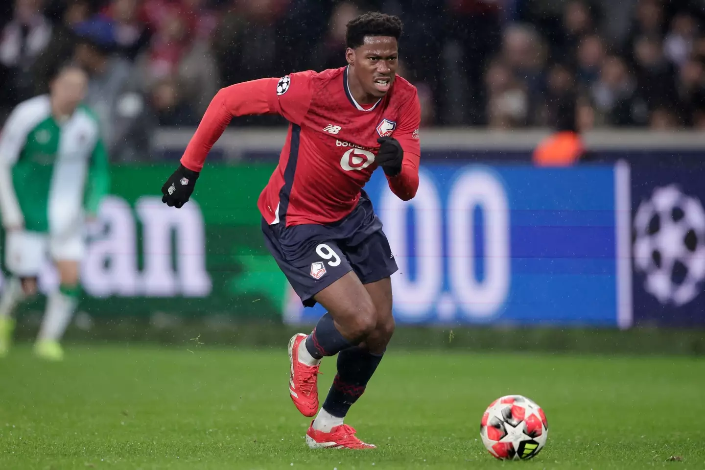 Jonathan David in action for Lille. Image: Getty