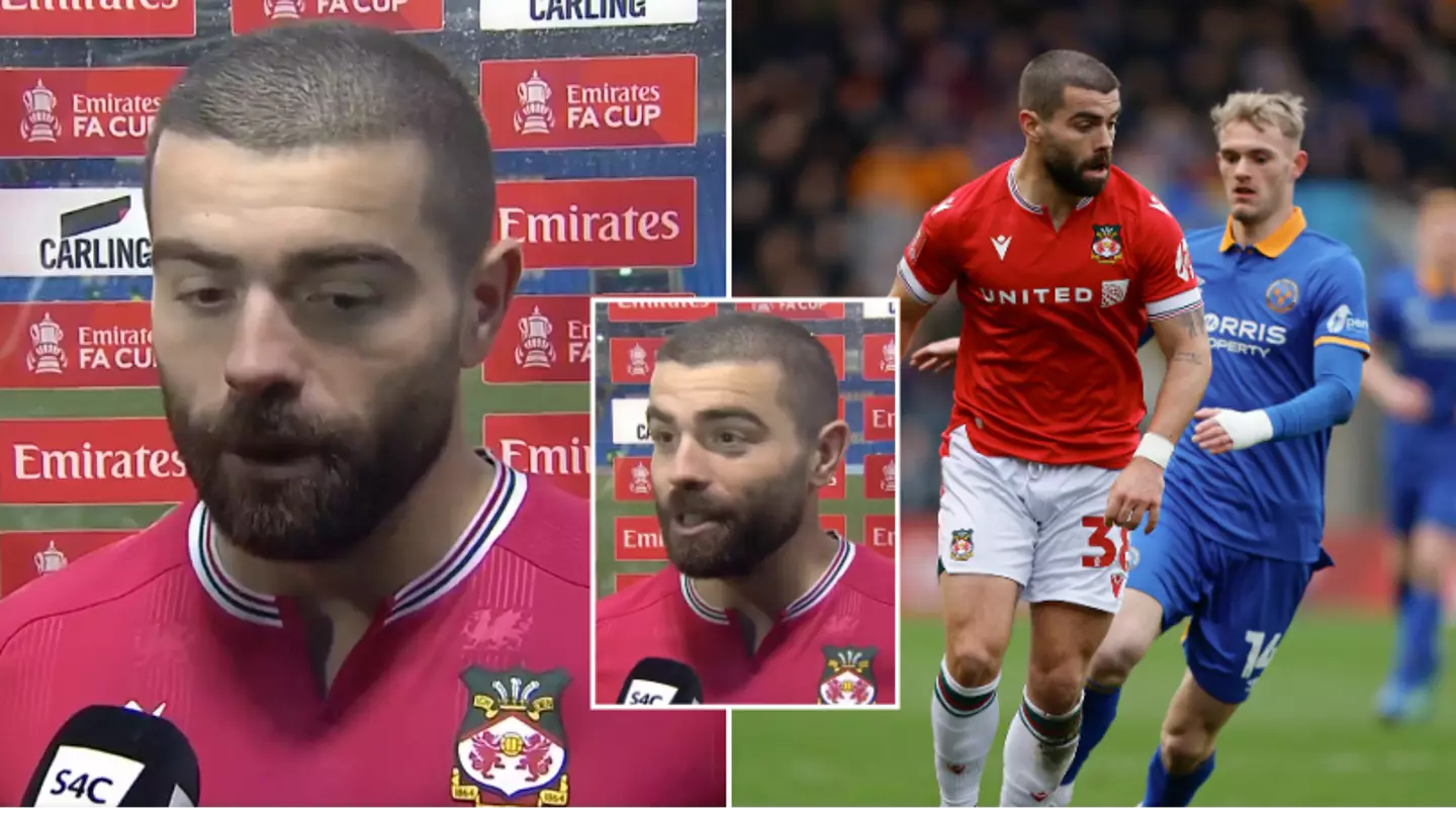 Wrexham's Elliot Lee calls out Shrewsbury player in post-match interview after 'semi-pro' dig, he didn't hold back
