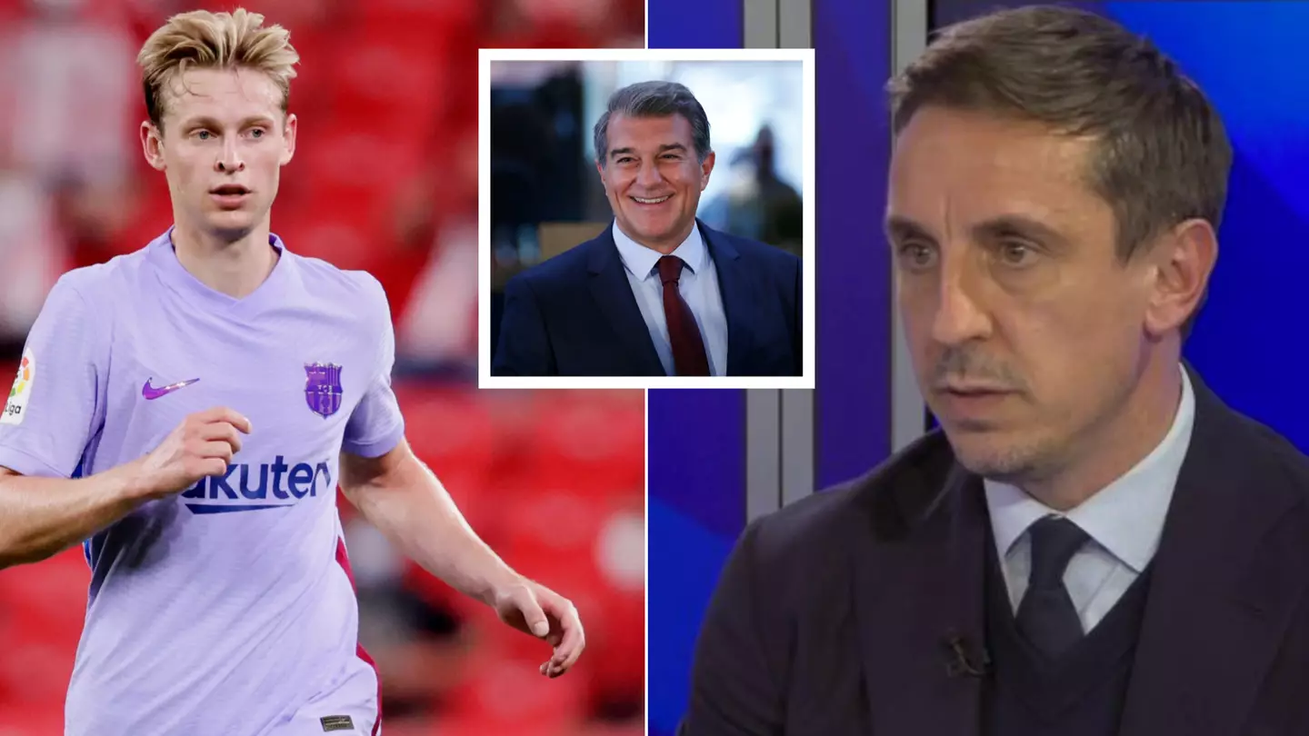 Gary Neville Tells Frenkie De Jong To Take Legal Action Against Barcelona After Being Asked To Take 50 Per Cent Pay Cut