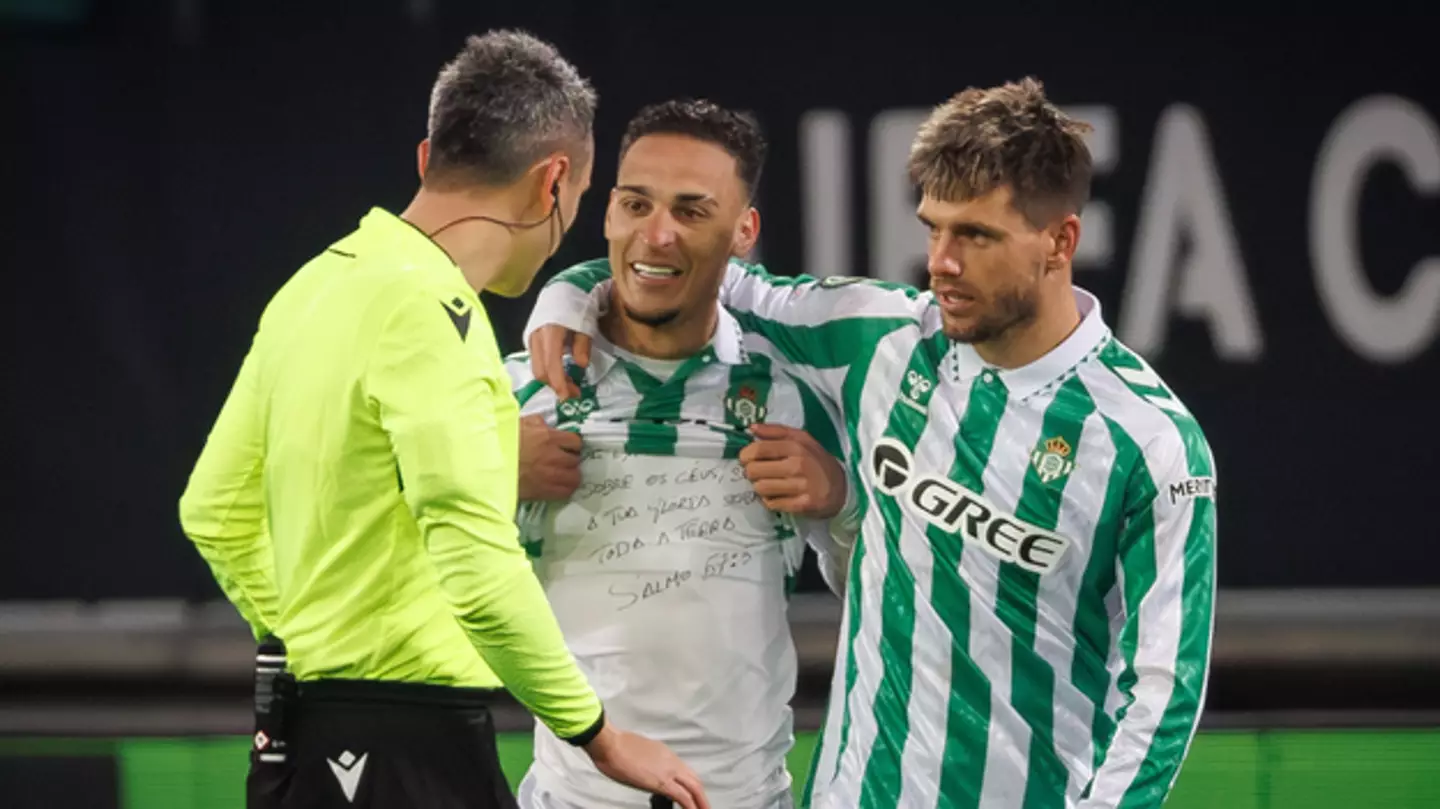 Antony reveals cryptic message on his undershirt after scoring again for Real Betis