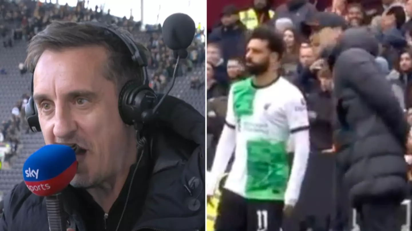 Gary Neville insists 'there's only one winner' after Mo Salah and Jurgen Klopp touchline row