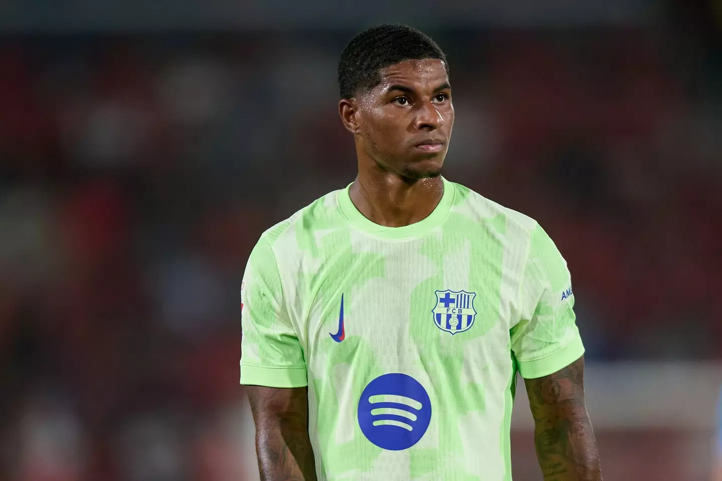 Marcus Rashford made his competitive Barcelona debut against Mallorca. (Image: Getty)