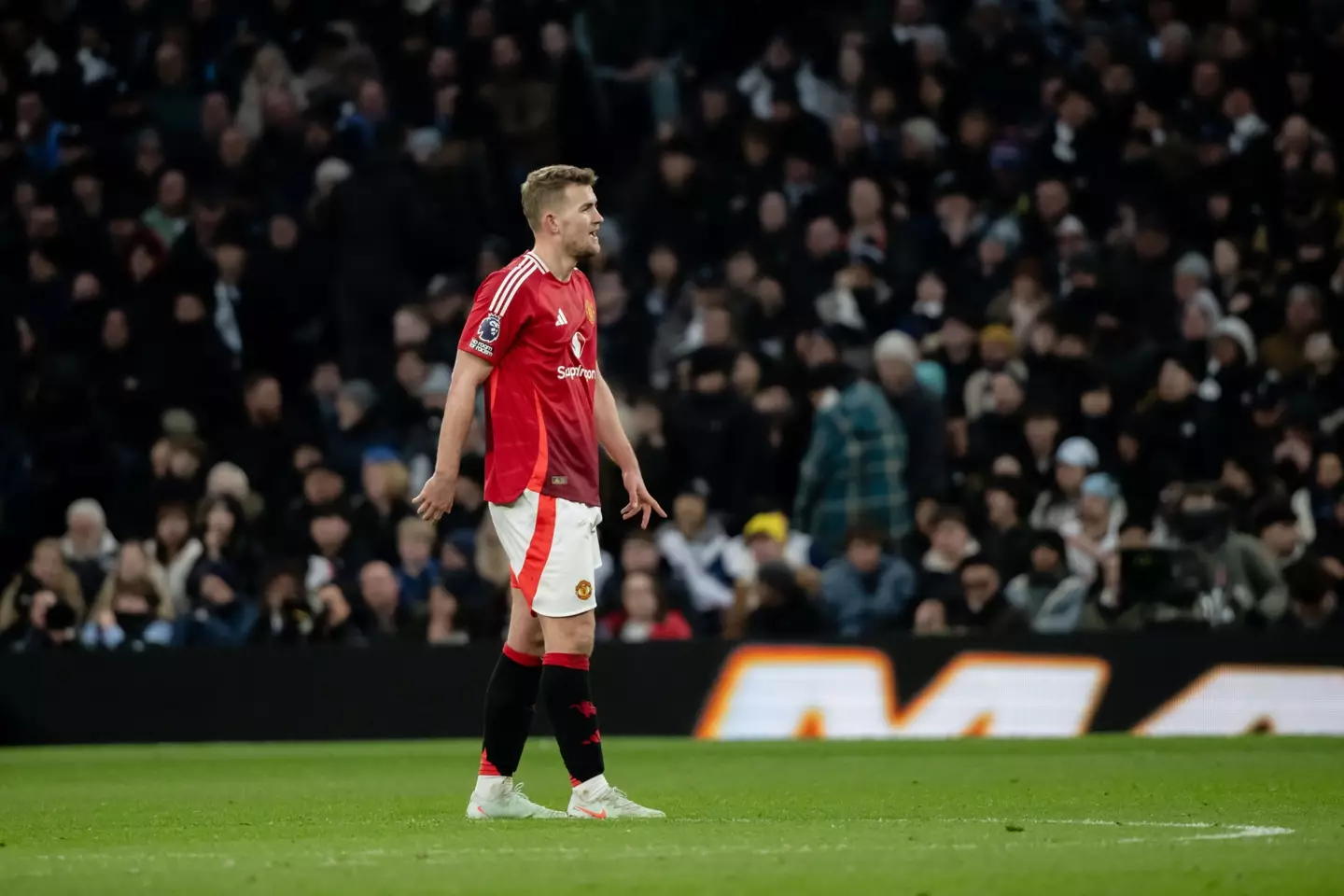 De Ligt didn't hold back after Manchester United lost to Spurs. Image: Getty