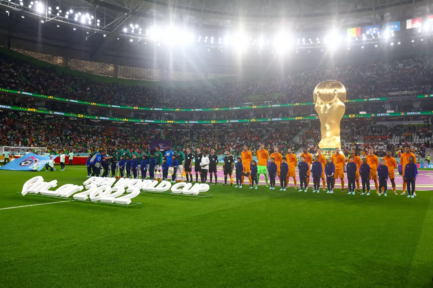 Senegal faced Netherlands on Monday evening. Image: Alamy