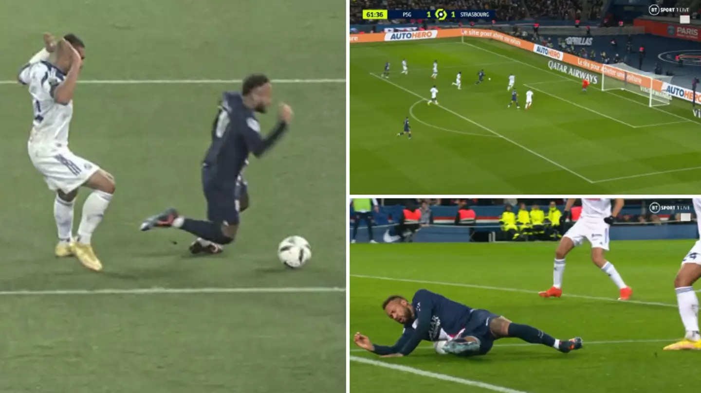 Neymar sent off for two yellow cards minutes apart, including shocking dive