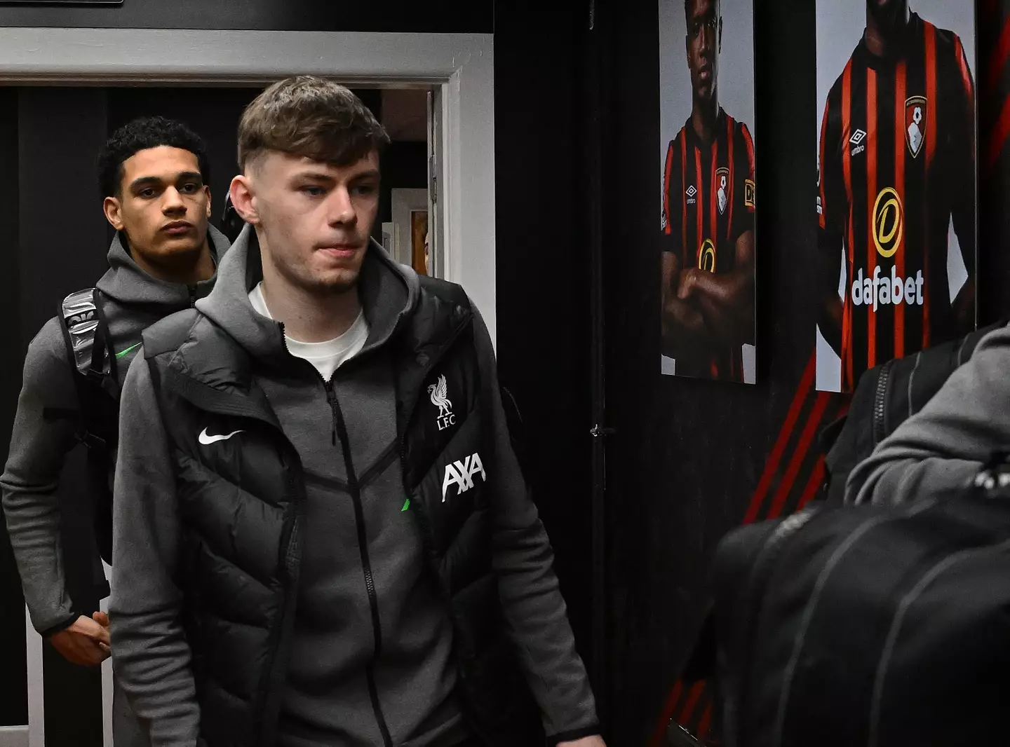 Bradley arriving for Sunday's game. (Image