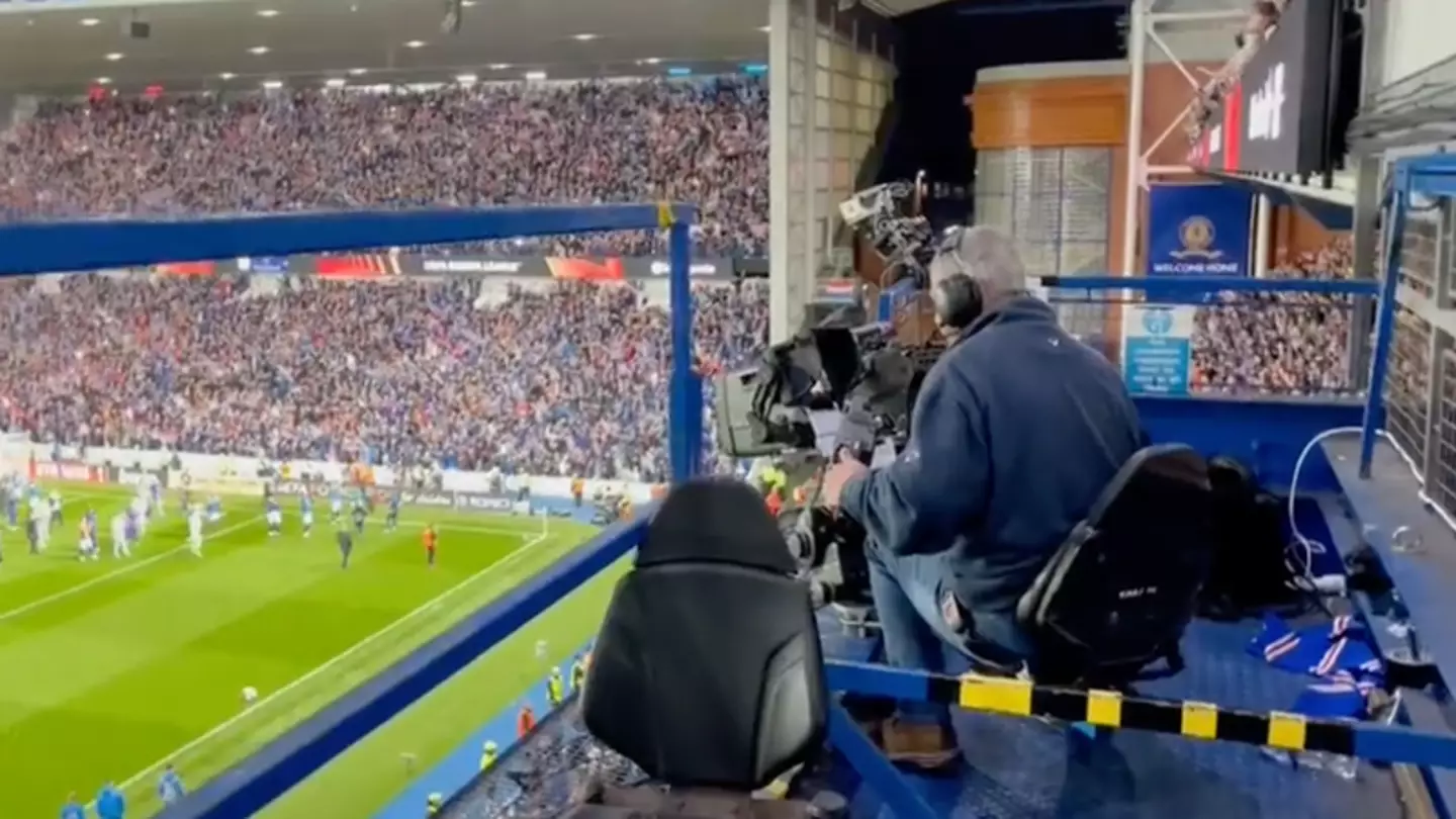 Viral Footage Of Camera Operator Shows How Insane The Atmosphere Was At Ibrox Last Night