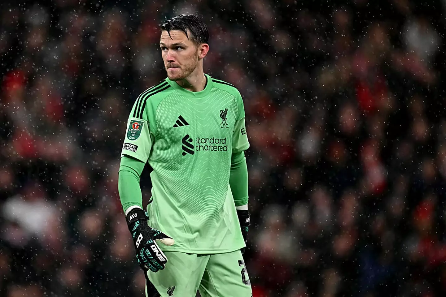 Freddie Woodman in action for Liverpool (Credit:Getty)