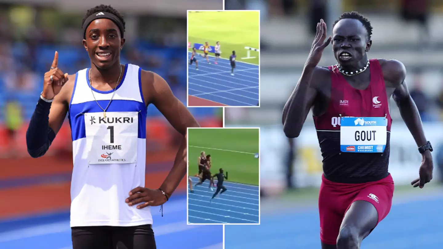 14-year-old sprinter breaks world record as fans claim Gout Gout rivalry will be 'Ronaldo vs Messi' of 100m