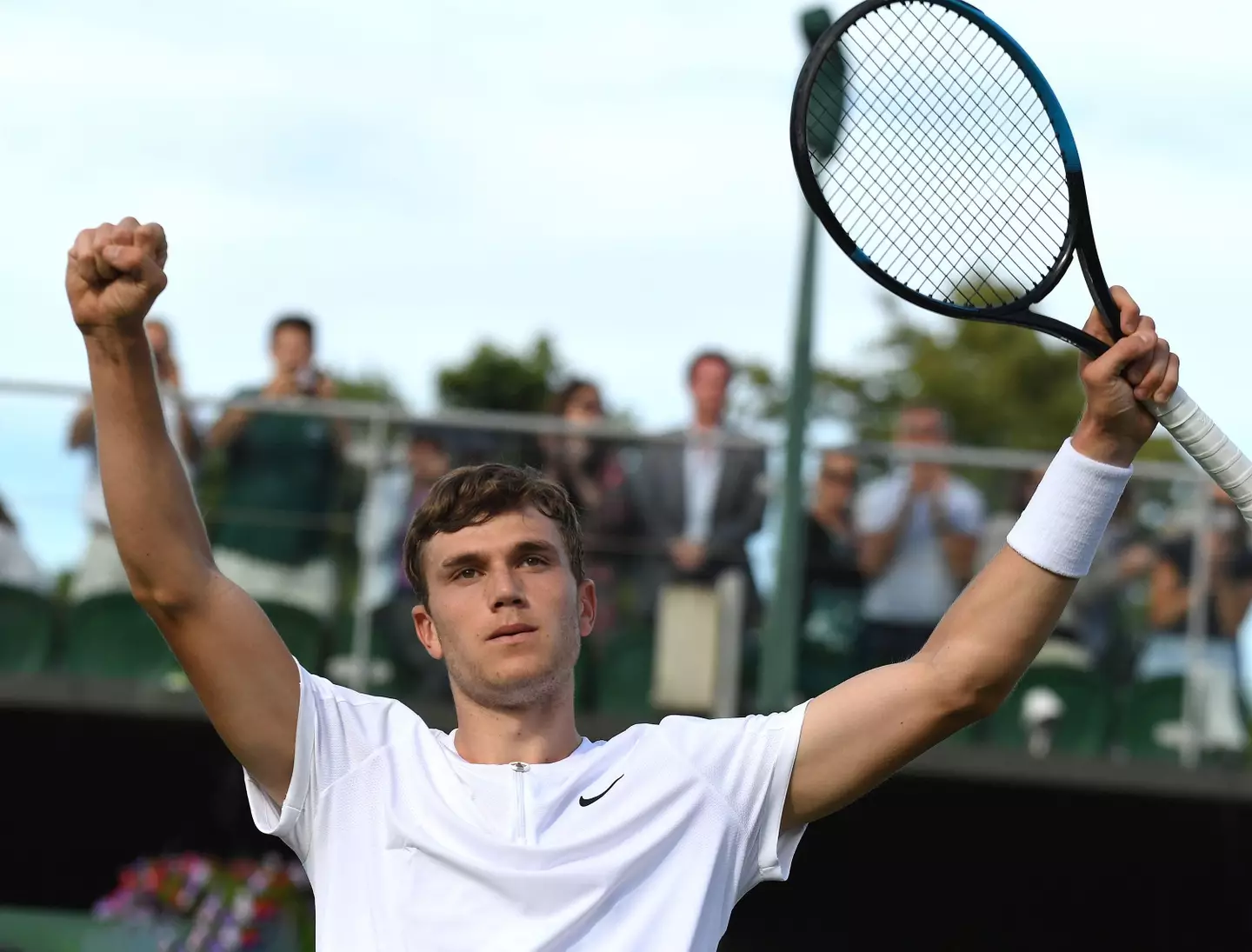 Big serving Jack Draper has a lot of potential to be a top player. Image: Alamy
