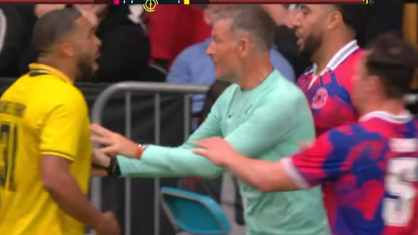 Troy Deeney is sent off on Baller League debut as fans slam ex-Watford striker for his actions