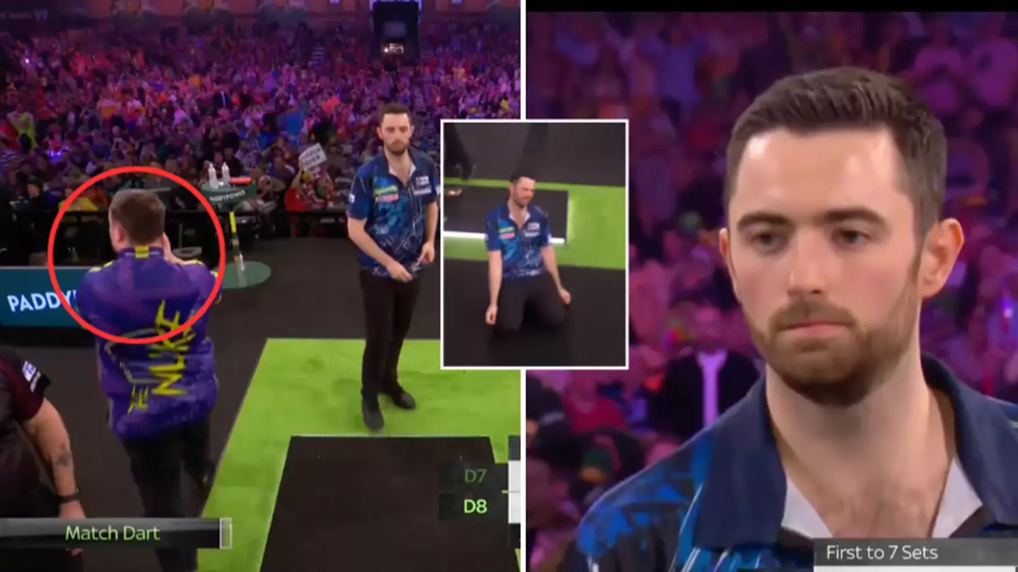 Fans spot what Luke Littler did when Luke Humphries was on match point at the World Darts Championship final