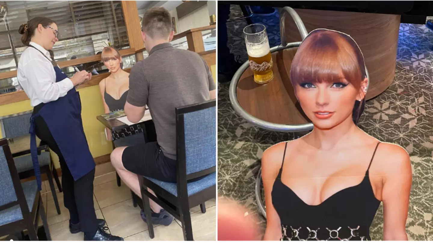 Lad forced to go on date with cutout Taylor Swift after finishing bottom of fantasy league