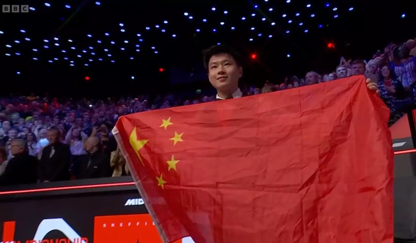 Zhao Xintong has become China's first world snooker champion (Image: BBC Sport)