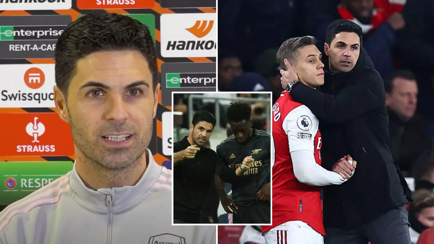 Mikel Arteta had changed the name of Arsenal's 'substitutes'