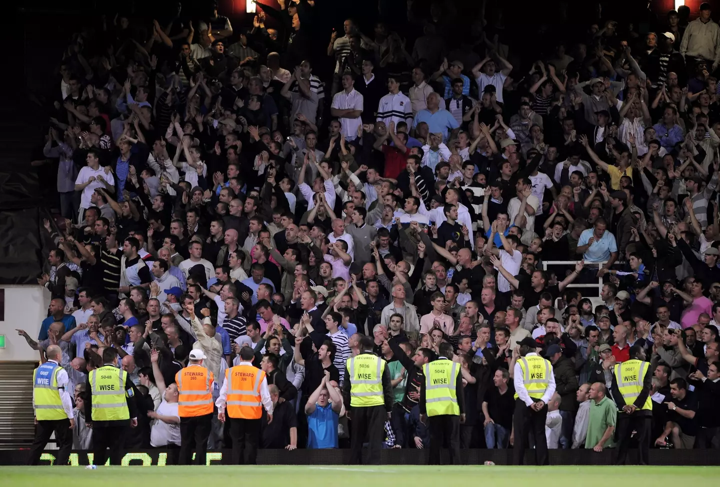 Millwall fans at West Ham United's Upton Park for a Carling Cup tie. Image: Getty
