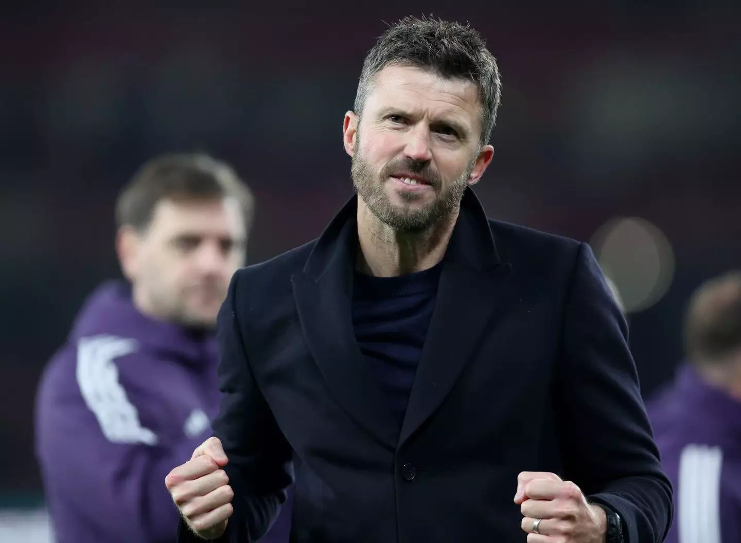 Michael Carrick has won his two opening games as Manchester United manager. Image: Getty