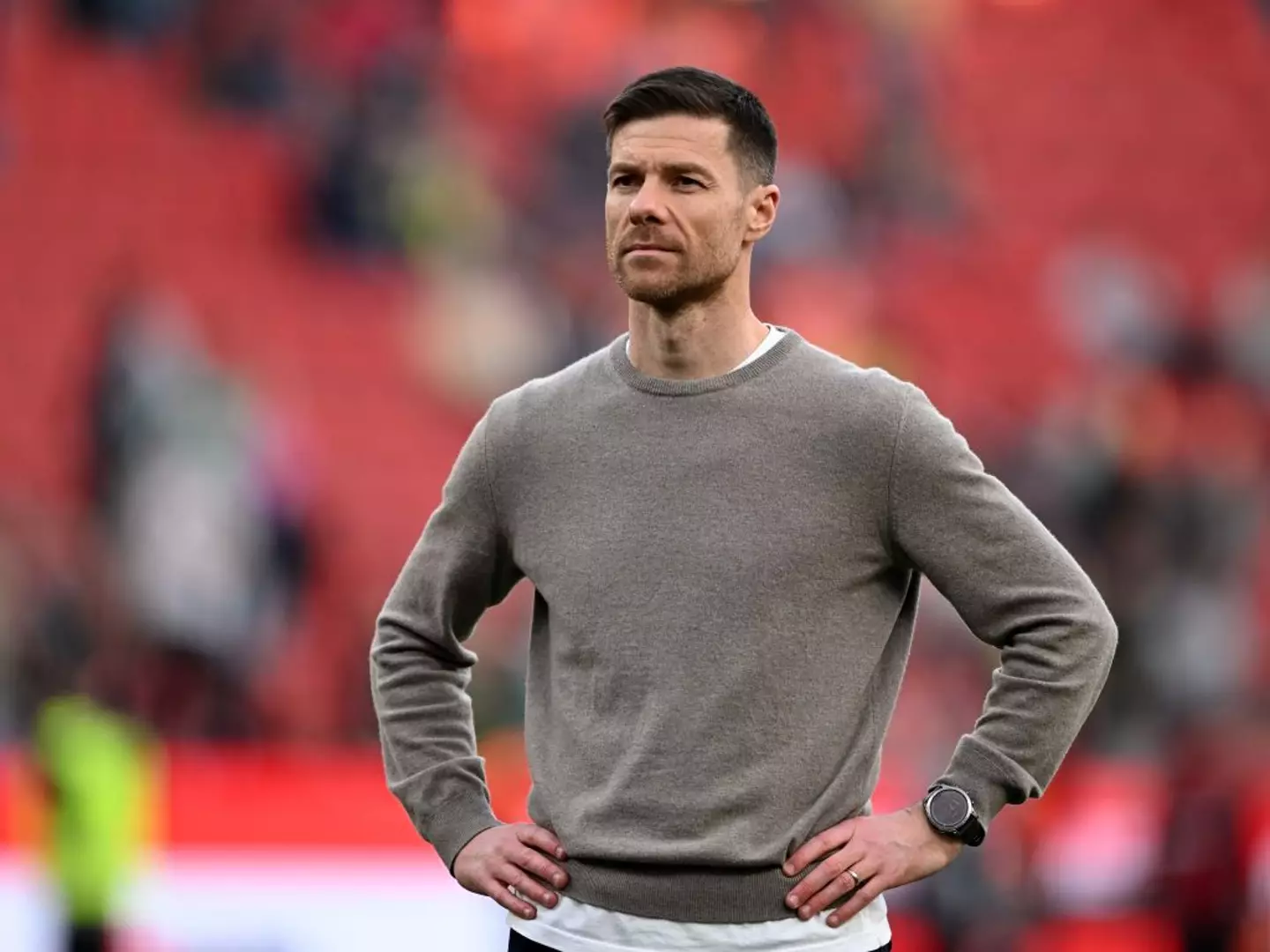 Bayer Leverkusen manager Xabi Alonso is the favourite to replace Carlo Ancelotti at Real Madrid (Image: Getty)
