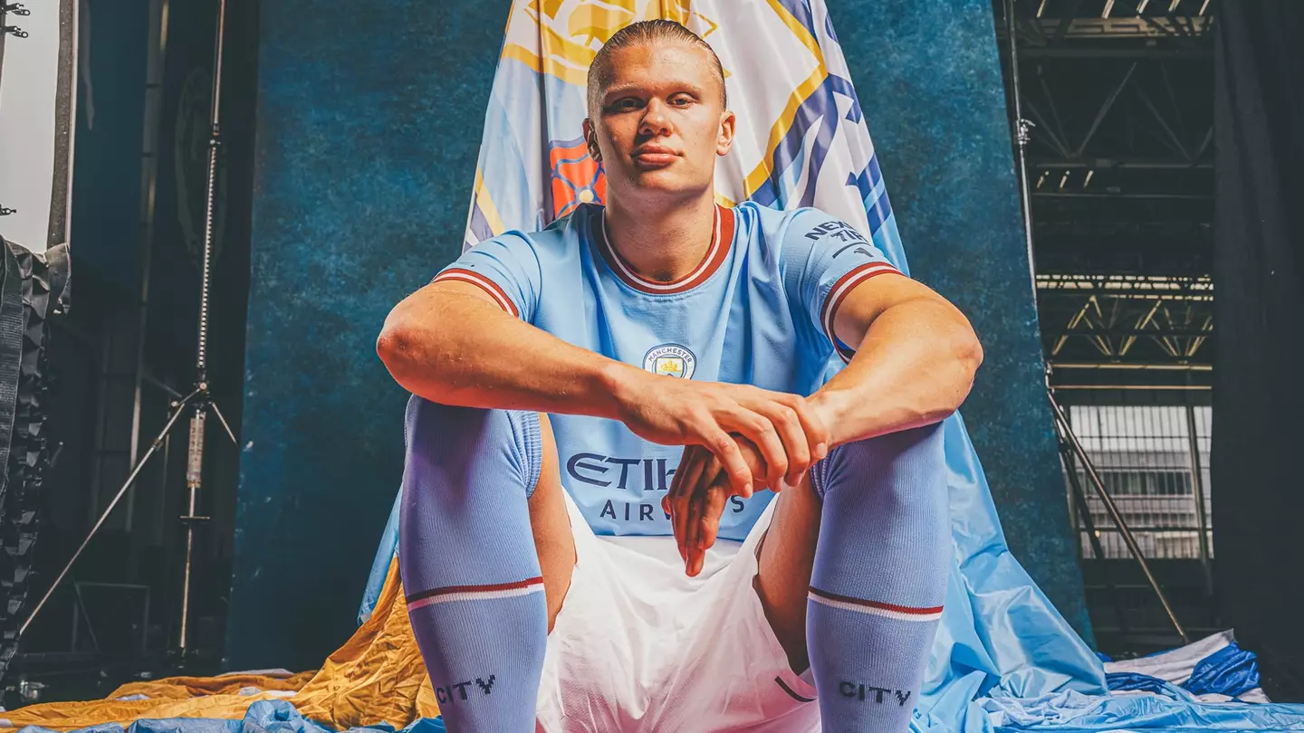 Manchester City's Erling Haaland (via Manchester City / mancity.com)