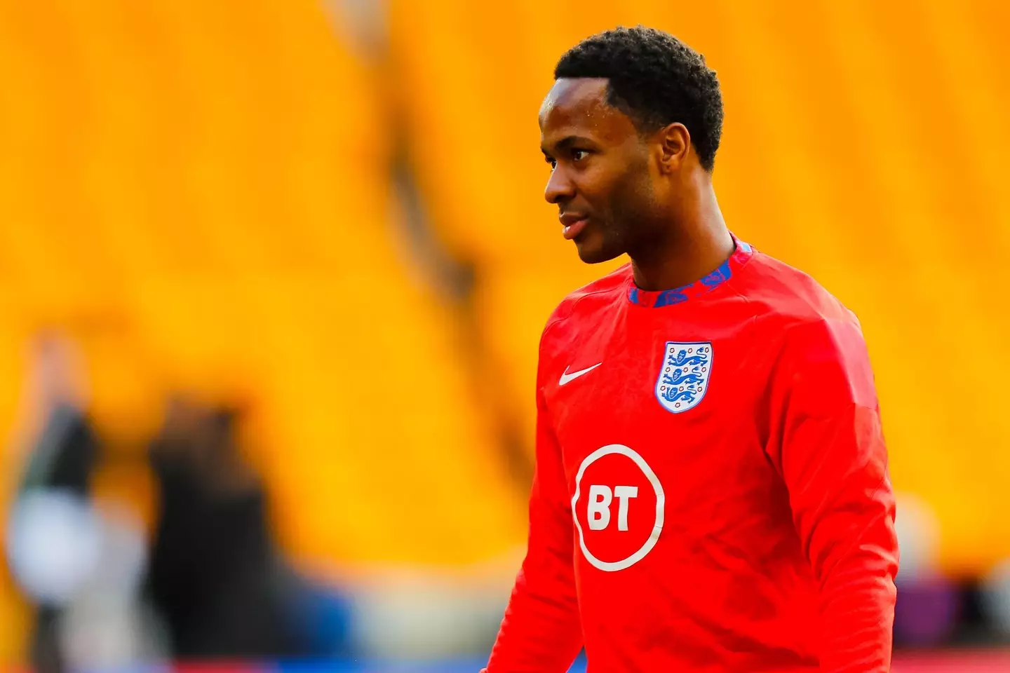 Raheem Sterling on international duty for England. (Alamy)