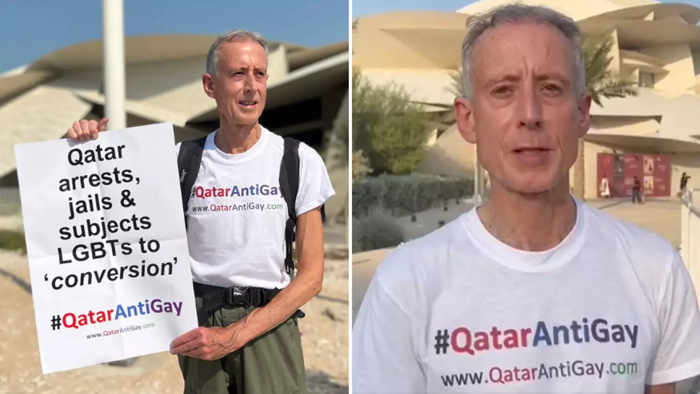 Activist Peter Tatchell already arrested in Qatar for protesting about anti-gay regime