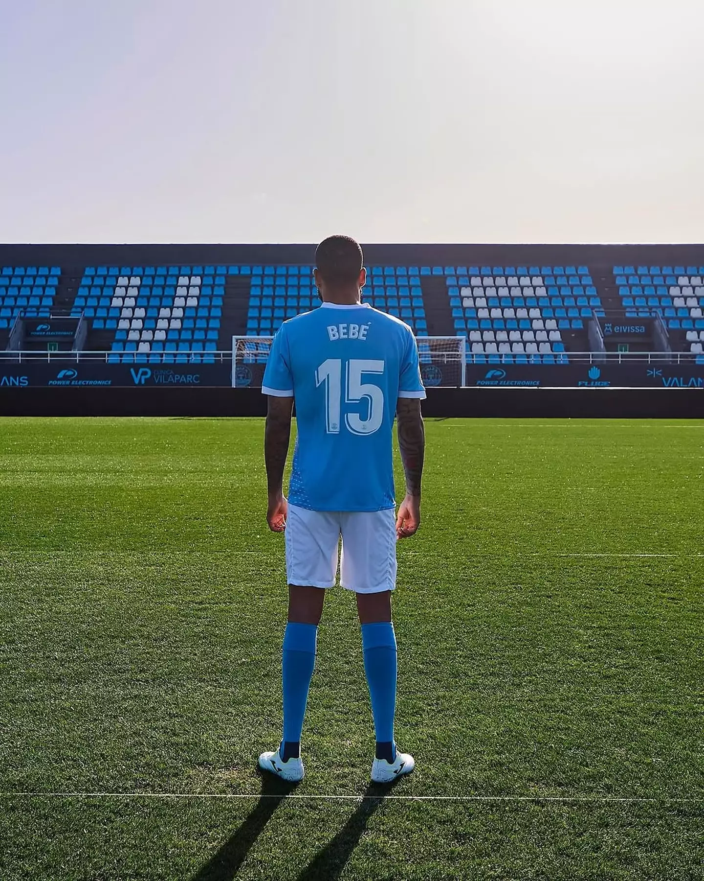 Bebe now plays for Primera Federacion side Ibiza UD. Image credit: Instagram/tiagobebe23