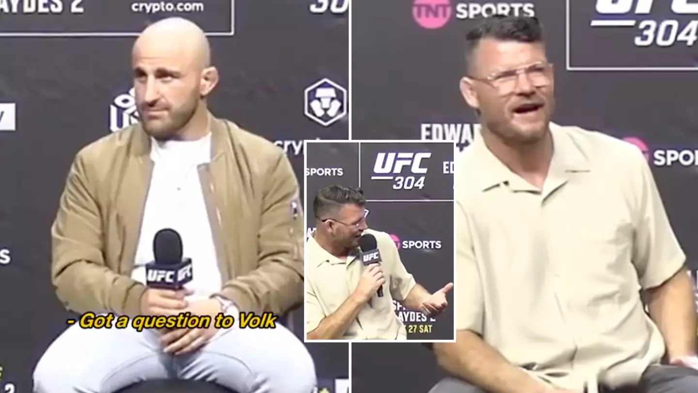 Michael Bisping calls fan a 'd***head' after 'disrespectful' question to Alexander Volkanovski ahead of UFC 304