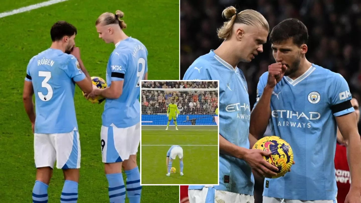 Ruben Dias' genius tactic before Erling Haaland penalty spotted in Manchester derby