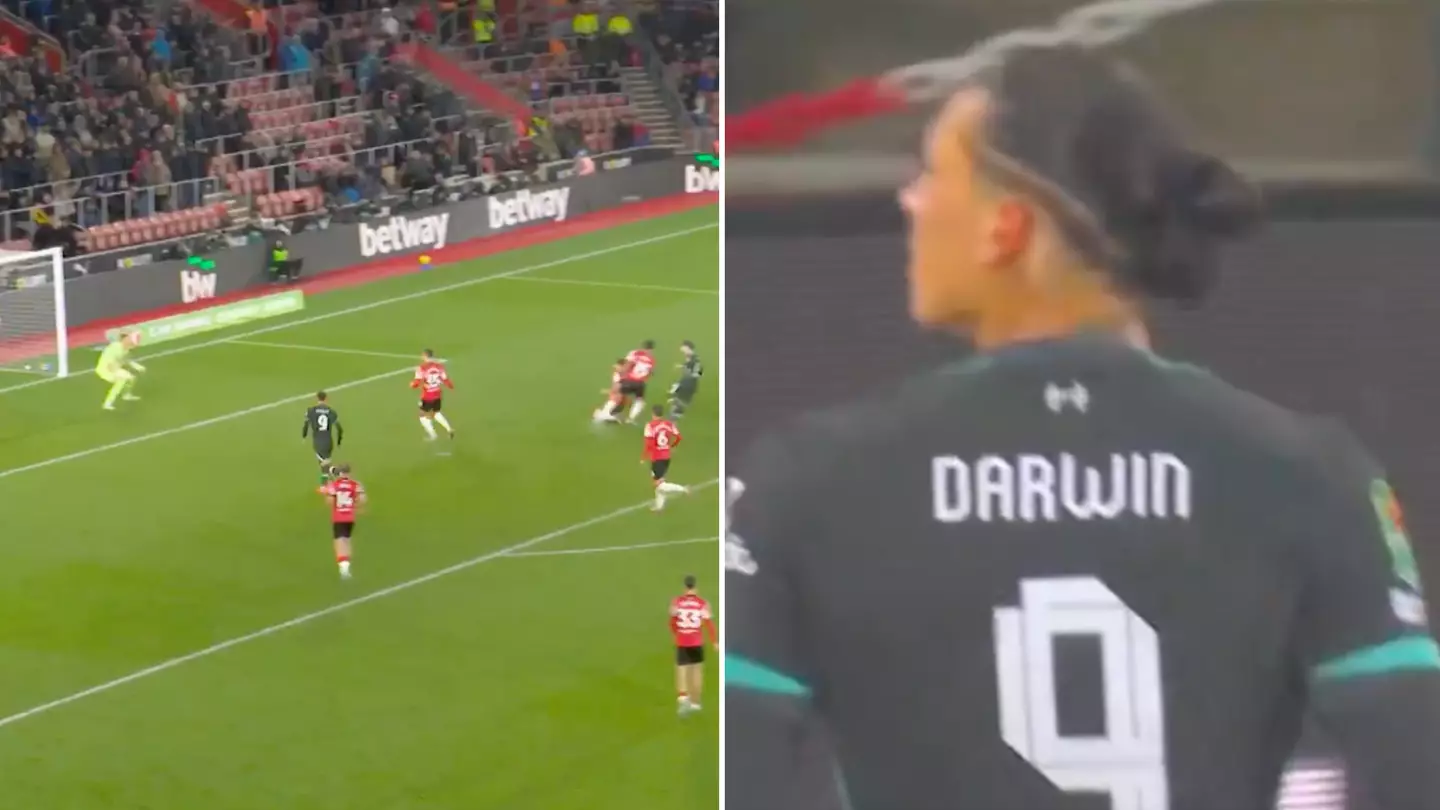 What Darwin Nunez did after hearing the Southampton fans chant 'you're just a sh*t Andy Carroll' at him