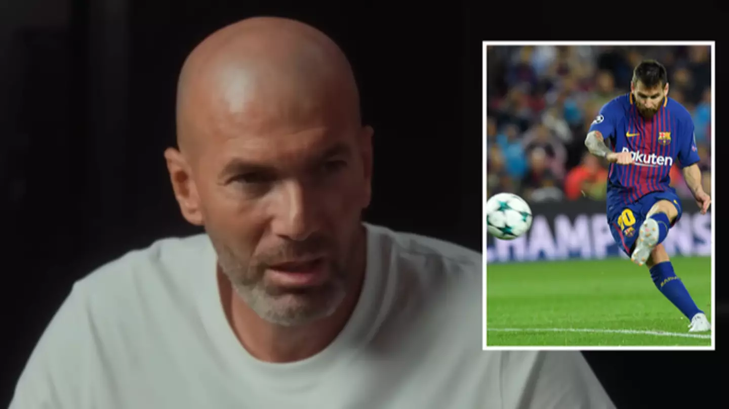 Zinedine Zidane had no doubts when naming the player in world football with a left foot as good as Lionel Messi