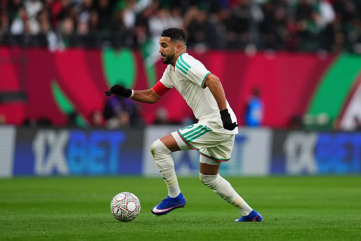 Riyad Mahrez in action at the 2025 Africa Cup of Nations. Image: Getty