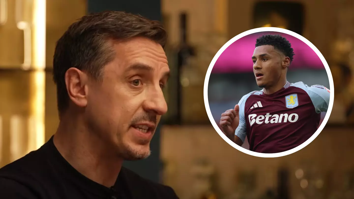 Gary Neville spots worrying incident between Ollie Watkins and Aston Villa staff member amid Unai Emery 'feud'