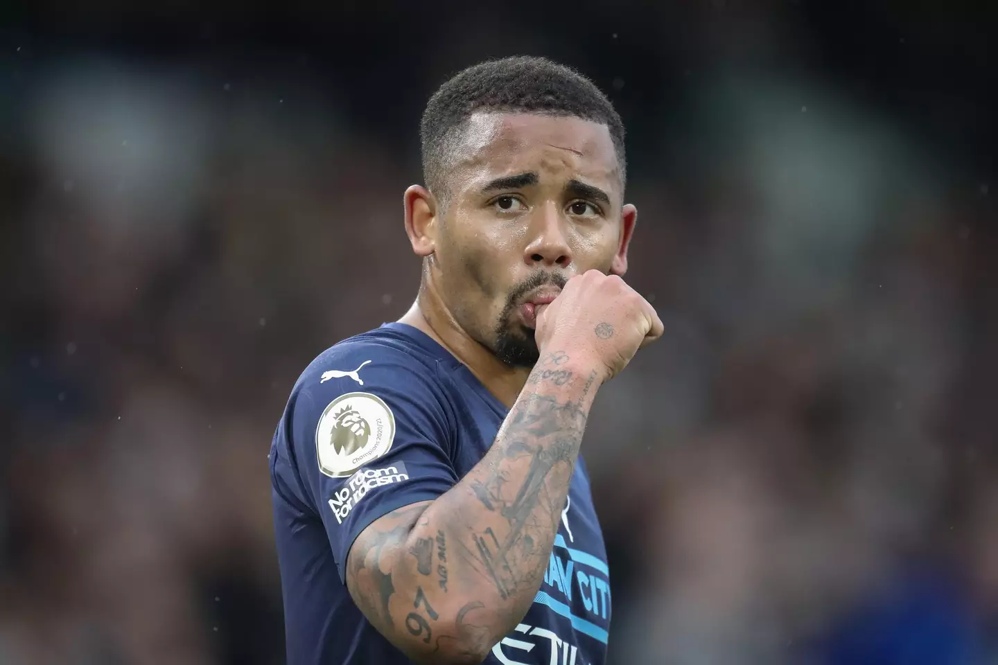 Gabriel Jesus in action for Manchester City. (Alamy)