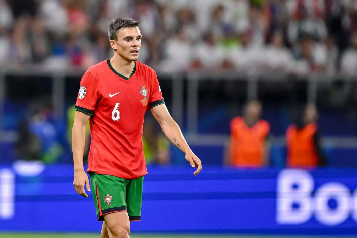 Joao Palhinha in action for Portugal. Image: Getty