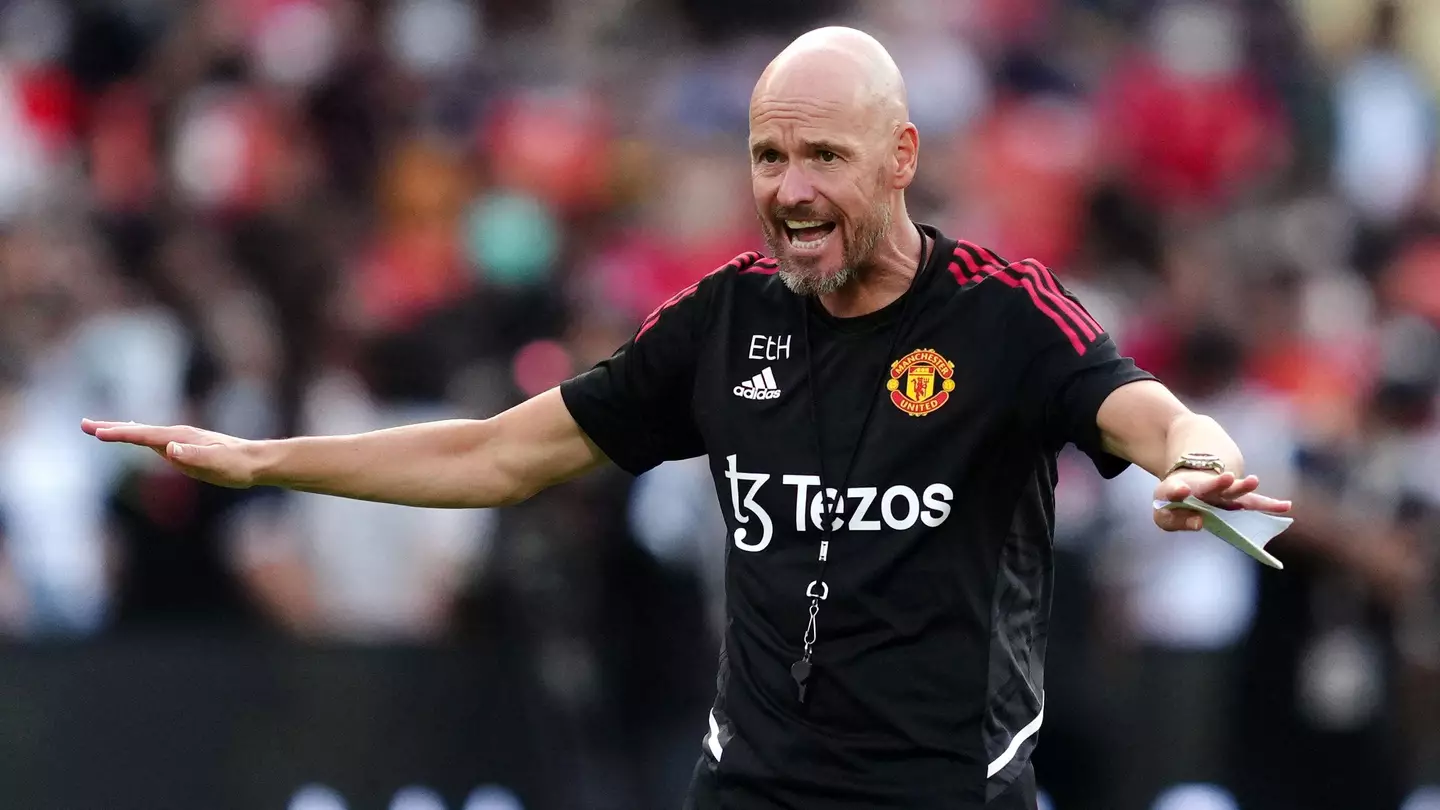 Erik ten Hag has been very vocal on the touchline during pre-season. (Alamy)
