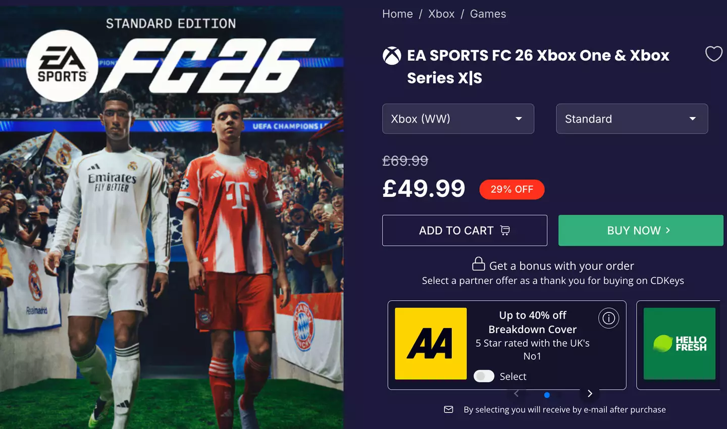 The discount is available on both XBox and PS5 editions