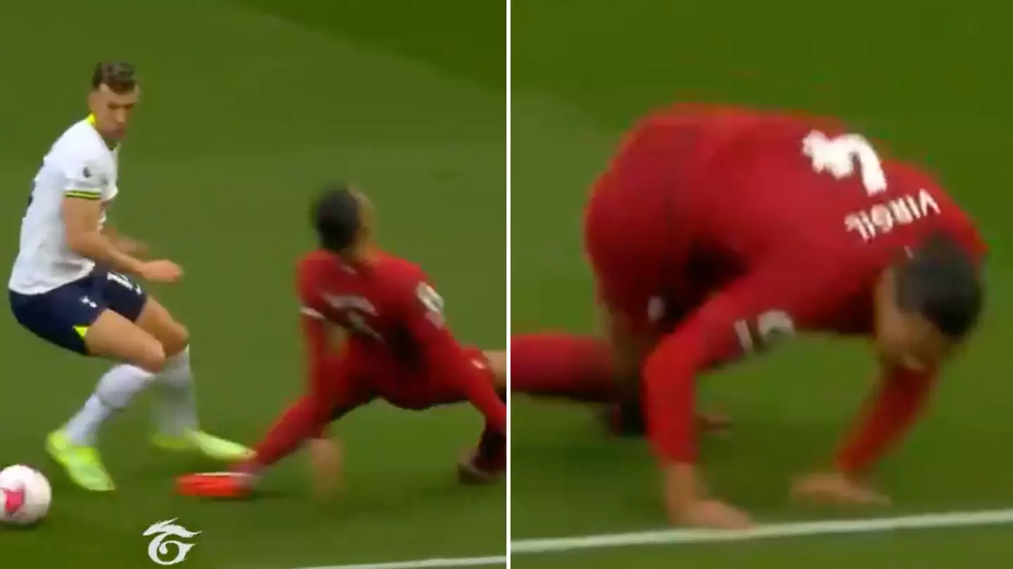 Virgil van Dijk had his left ankle and entire reputation shattered by Ivan Perisic's run