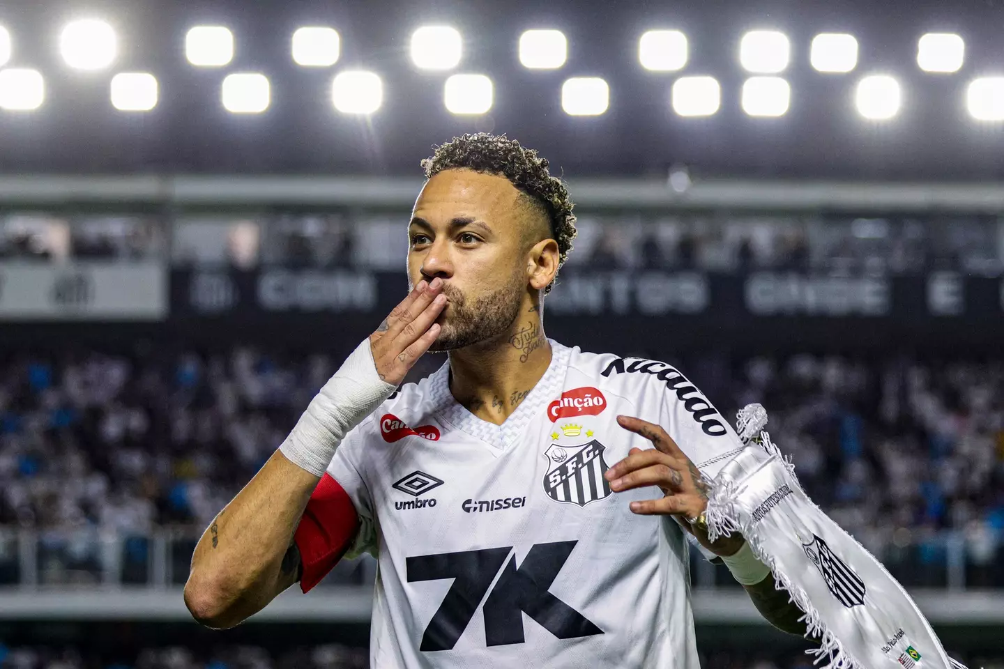 Neymar is currently playing for Santos in Brazil (Image: Getty)
