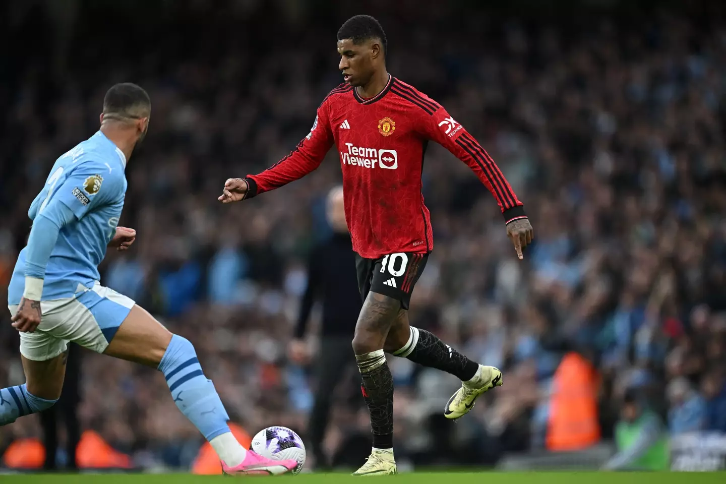 Rashford put United ahead with a wonder-strike in the first half (Getty)