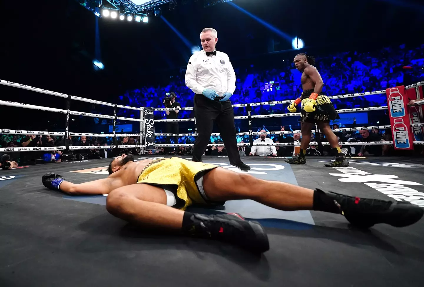 Fournier was out cold from the elbow. Image: Alamy
