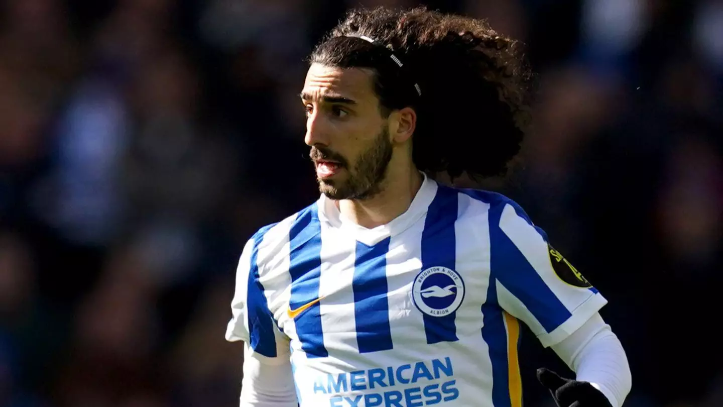 Marc Cucurella in action for Brighton.