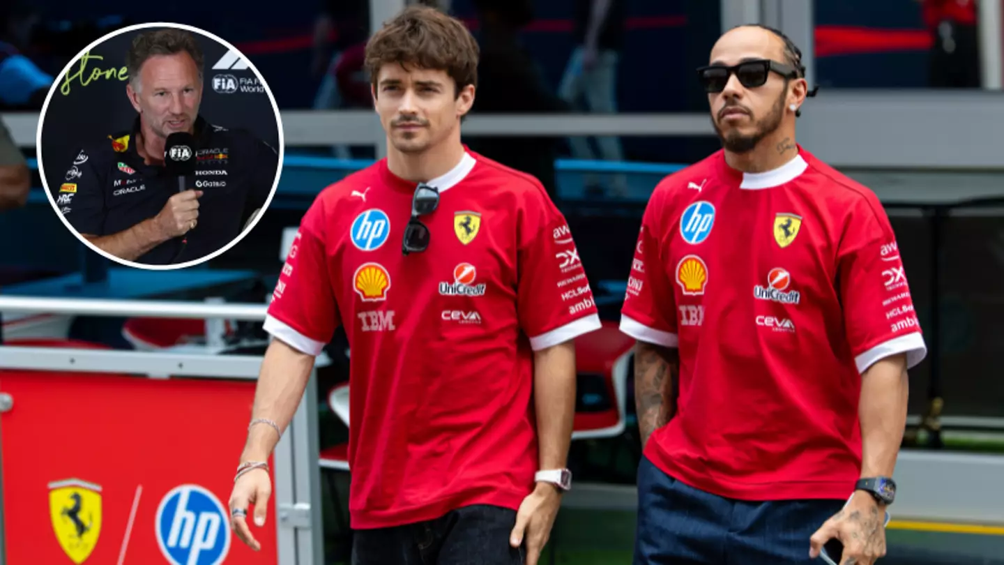 Christian Horner made worrying Lewis Hamilton and Charles Leclerc claim amid Ferrari rumours