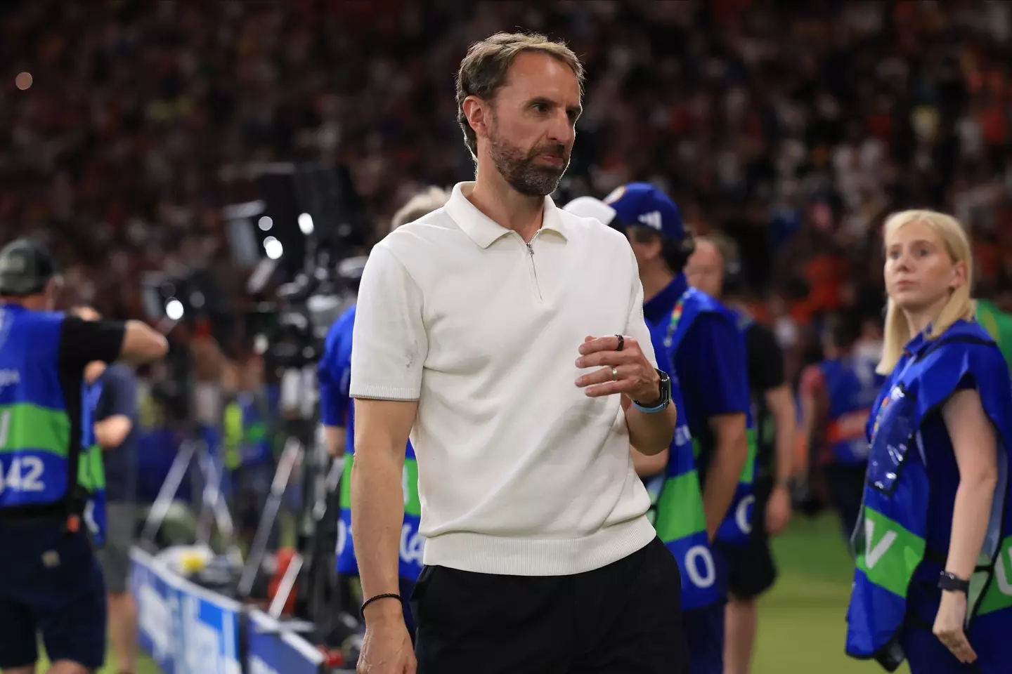 Southgate has been coy regarding his England future (Getty)