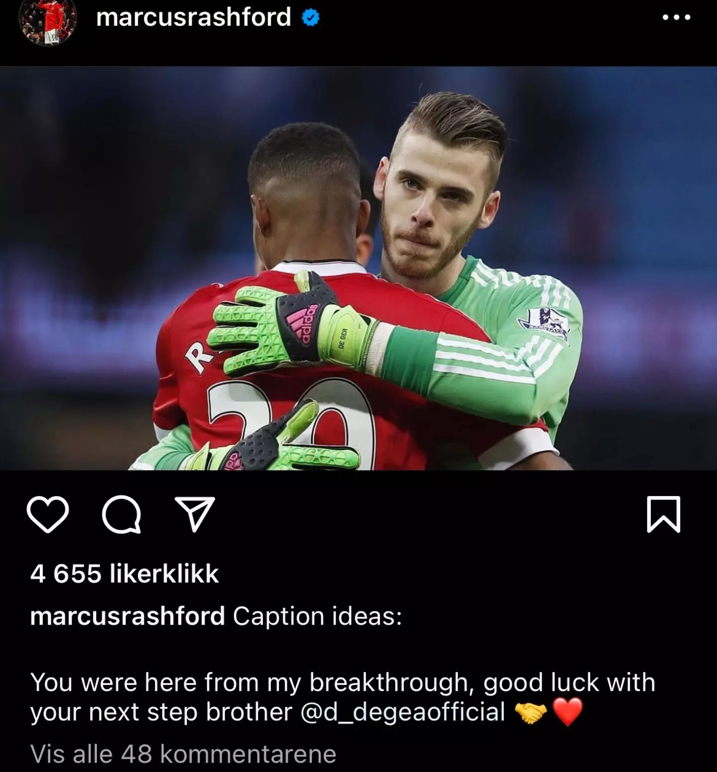 Image credit: Instagram/marcusrashford