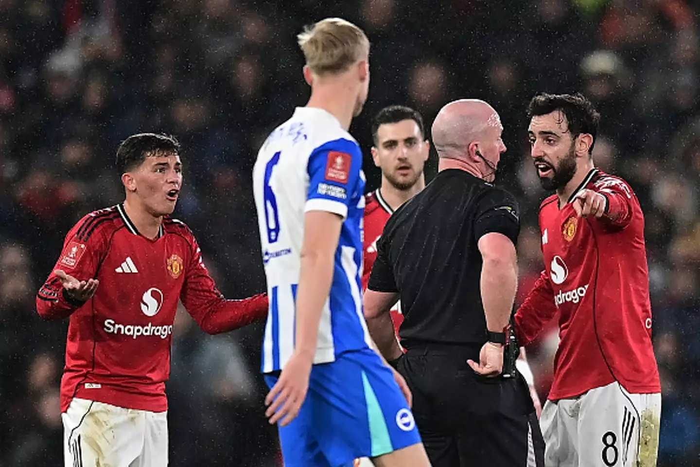 Lacey was distraught after being sent off (Image: Getty)