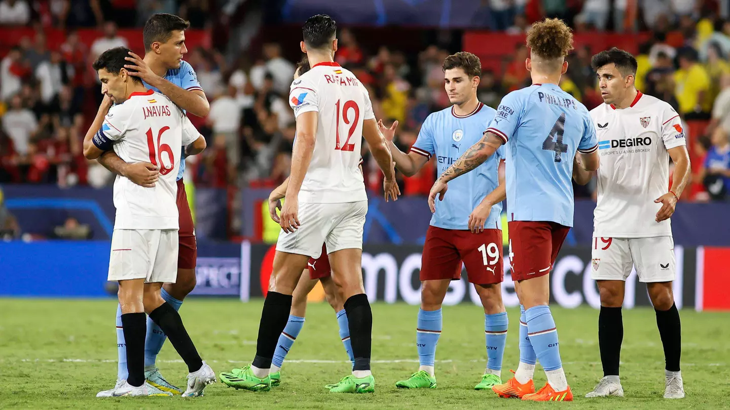 Sevilla vs Manchester City, Champions League.